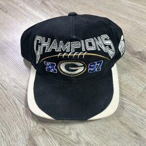 VTG Sports Specialties 1997 Green Bay Packers Snapback Hat NFL Black Cap
